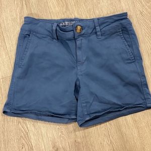 Blue khaki shorts